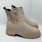 ZARA  Cream Monochrome‎ Rubberised - Women’s Ankle Boots size 37 Photo 0