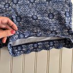 Counterparts  High Waist Blue Shorts with Scalloped Hem Photo 9