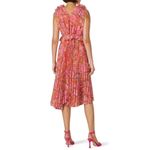 Anthropologie Delfi Collective Lilah Pink Floral Printed Crepe Dress Size Small MSRP $492 Photo 2
