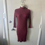 True Religion New  Rich Burgundy Long Sleeve Dress Photo 4
