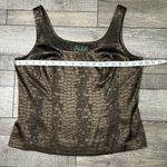 Alex Evenings  Tan and Black Snake Print Tank Top Photo 1