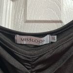 Miss Look  black long sleeve top with mesh sleeves Photo 2