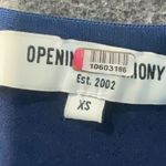 Opening Ceremony Blue Textured Desert Jacquard Ruffle Hem Midi Dress Size XS Photo 10