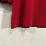 French Laundry  Womens Red Crochet Trim Knit Tunic Sweater 1X Plus Size Photo 4