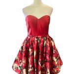 Blush A-Line/Princess Sweetheart Short/Mini Satin Cocktail Dress Size 2 NWT Photo 2