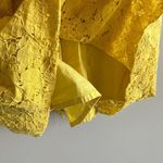 J.Crew Yellow Lace Above the knee MIDI Casual Work attire Dress Sz 0 Sleeveless Photo 10