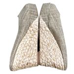 CL by Laundry  Linen Weave Wedge Sandals Women's Size 10 EU 41 Tan Slip On Shoe Photo 5