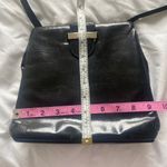 Salvatore Ferragamo  Black Reptile Lizard Skin Triangle Crossbody Purse Vintage Photo 10