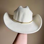Vince Camuto White Felt Cowboy Western Hat Photo 4