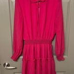 Nordstrom NWT Pink Long Sleeve Tiered Mini Dress Photo 6