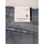 Kancan Distressed Denim Shorts Frayed Hem High Rise Button Fly Size S NWT Blue Photo 2