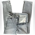 MOTHER The Button Fly Dazzler Ankle Straight Blue Size 26 Photo 7