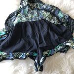 Aerie Womens Skort S Blue Floral Weekend Ruffle Layered Stretch Pull On NWT Photo 5