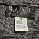 NWT Gray shimmer Woolf blend knit pants 14 Silver Photo 3