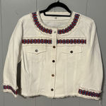 Rebecca Minkoff  White Embellished Jacket Size Small Photo 0