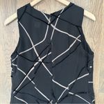 Vintage Tessuto Crosshatch Textured Silk Blend Organza Maxi Dress Black Beige L Size L Photo 6