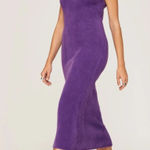 SIMON MILLER Runa Fuzzy Midi Sweater Dress Purple‎ XS Purple Photo 0