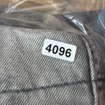 Free People  Women's‎ Denim Overalls Dress Gray Frayed Hem Mini Skirt Size 0 Photo 10