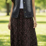 Missmoly Supply Co. Black Jean Vest Size L Photo 0