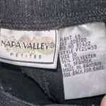 Napa Valley Petites Black Button Front Skirt Vintage Midi A Photo 3