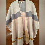 Loft Tan and gray striped  cardigan Photo 0