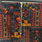 H&M Coachella Womens Patterned Velvet Mini Skirt Boho Festival Bohemian 6 Photo 8