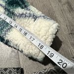 No Boundaries  small Sherpa Women’s Blue Teal White Coat Jacket Hooded Pockets Photo 7