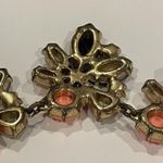 J.Crew Women’s Signed  Gold Tone / Rhinestone Costume Necklace Neon Orange Photo 7