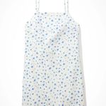 American Eagle  Floral tie back mini linen blend dress size XS Photo 1