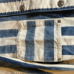 Current/Elliott Striped Denim Jacket Photo 5