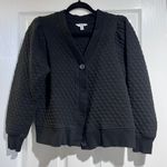 Time and Tru Black Quilted Jacket Size M Photo 0