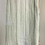 Monrow New NWT Pinstripe Gauze Flowy Jumpsuit Sea Foam Teal Cover Up Acacia $198 Photo 2