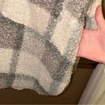 Perch Teddy Plaid Shirt Jacket Shacket Grey White Plus 1X Gray Photo 6