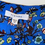 Anthropologie Pleione Bailey Double Pleat Blouse Cornflower Blue Ditsy Floral - XS EUC Photo 7