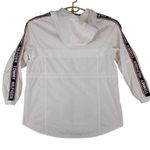 Tommy Hilfiger Windbreaker Jacket Womens Large Long White Spellout Photo 1