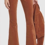 L'Agence The Affair High-Rise Flare Wide Leg Corduroy Pants in Brown Size 25 NWT Photo 0