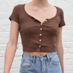 Brandy Melville Brown Zelly Top Photo 3
