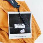 MINKPINK NWT  Orange Stretch Ribbed Fonda Mini Skirt, Size‎ Medium Photo 5