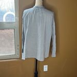 Johnny Was  Pete & Greta 100% Cotton Gray Bead Crystal Button Down Top Size S Photo 2