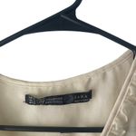 ZARA Frf Collection Small Cream Ruffle Coquette Semi Sheer Babydoll Top Cottage Photo 4
