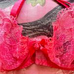 agent provocateur vintage y2k hot pink rose lace bralette Photo 4