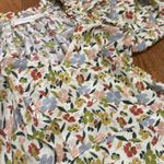 The Great 100% silk hyacinth puff sleeve midi maxi dress floral cottagecore 0 Green Size XS Photo 10