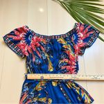 Flying Tomato Boho Floral High-Low Maxi Dress Blue Multicolor β Size Large Photo 9