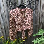 Joie  Animal print cropped top XS Photo 5