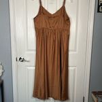 Torrid  1 Sz 1X Jacquard Lace Trim Cami  Dress in Lion Brown Photo 6