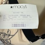 Calvin Klein Women’s Printed Floral Halter Bikini Swim Top Ivory & Black M NWT Photo 4