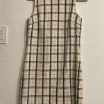 Theory  Adraya Plaid Virgin Wool Sleeveless Shift Mini Dress Size 2 Photo 2