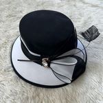 June’s Young Chiffon Church Hat Black Photo 0