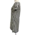 J.Crew Gingham Puff Sleeve Shirt Dress Preppy Nautical Spring Summer Blue size 2 Photo 3