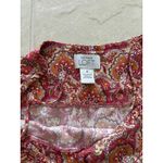 Ann Taylor Vintage Loft Womens Size 8 Red Paisley Babydoll Dress Y2K Fairy Boho Photo 5